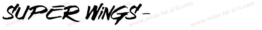 SUPER WiNGS字体转换